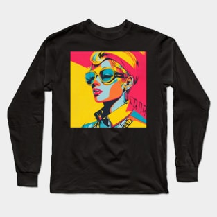 Iconic Vibes - Capturing the Energy of Pop Art Long Sleeve T-Shirt